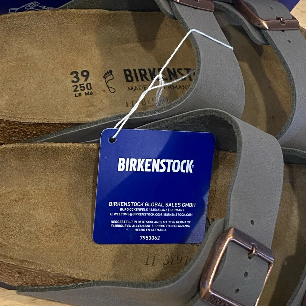 Birkenstock Arizona BS Slide Sandal - Women's stone US 8-8.5 (39) perfect! NIB - Picture 9 of 14